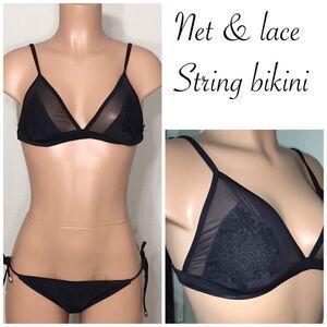 Net and lace bikini. M/S. NWOT